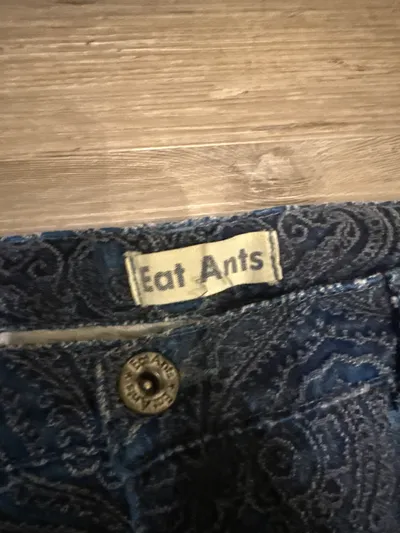Eat Ants Mädchen Jeans Hose Gr. 152 Blau Paisley Baumwolle