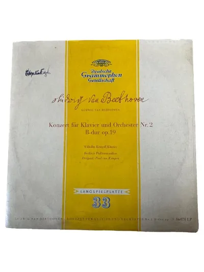 Beethoven Konzert Klavier Orchester Nr.2 B-dur op.19 Kempff Deutsche Grammophon