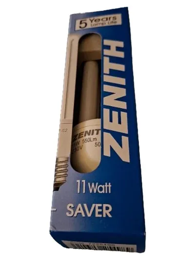 Zenith Saver Energiesparlampe E14 11W 550Lm 230V Weiß 5 Jahre Lebensdauer