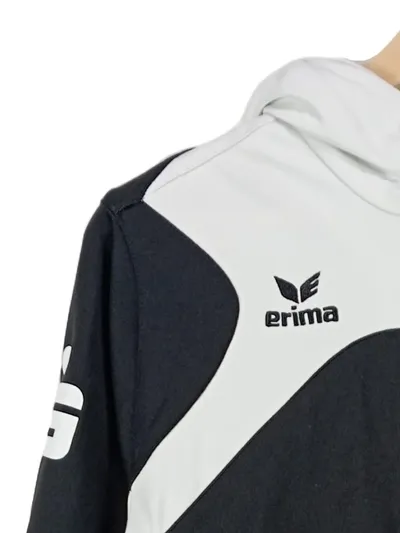ERIMA Damen Trainingsjacke Kapuze Logo Print Sport Polyester Schwarz S