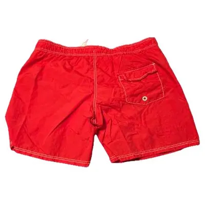 FSBN Badeshorts Herren Gr. XL Rot Schwimmhose Boardshorts Polyester