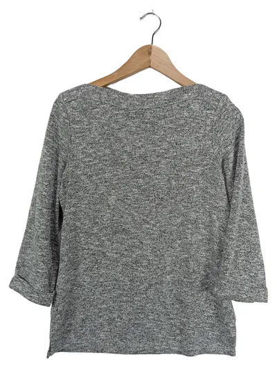 Dorothy Perkins Damen Pullover 3/4-Arm Grau Meliert Gr. 38 M