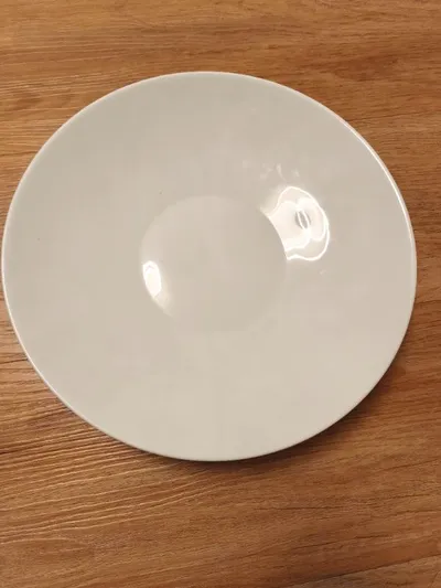 Bauscher Teller 609 Essteller Porzellan Uni Weiß 31 cm Minimalistisch