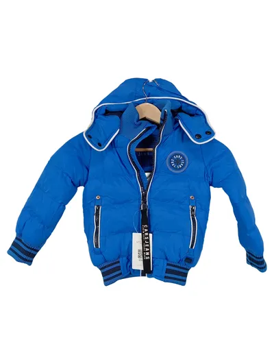 Cars Jeans Blizzard Steppjacke Kinder Gr. 98 Blau Winterjacke