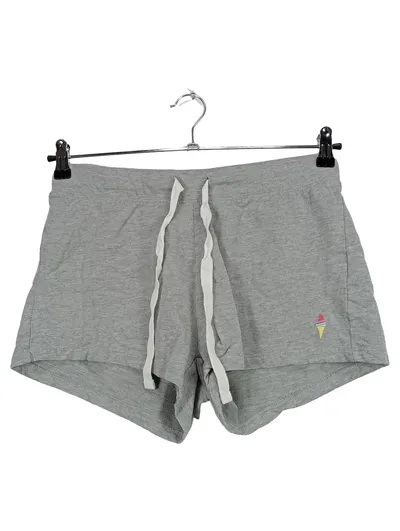 Esmara by Heidi Klum Jogginghose Shorts Damen Grau Meliert Gr. L 40 Baumwolle