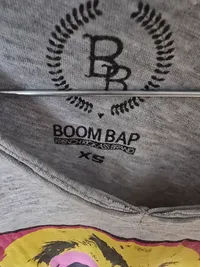 Boom Bap Damen T-Shirt Pop Art Print Grau Gr. XS Streetwear 6