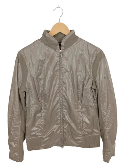 Belstaff Damen Leichte Jacke Gr. 44 Beige Polyester Sportlich