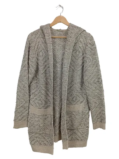 Betty & Co Damen Strickjacke Gr. 36 Beige Kapuze Casual