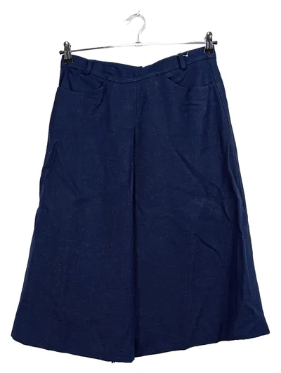Bogner Damen A-Linienrock Gr. 38 Blau Klassisch Midirock Viskose