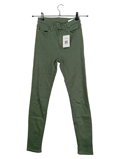 Replay Damen Jeans Skinny W28 L33 Grün Modal Stretch Hose