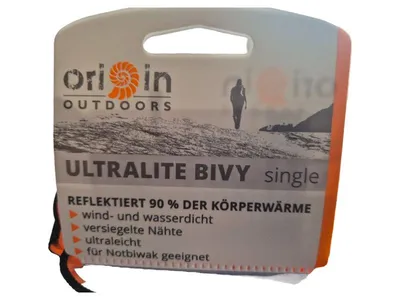 ORIGIN OUTDOORS Ultralite Bivy Single Notbiwaksack Schlafsack Orange