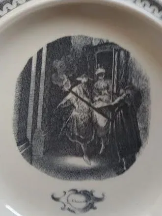 Goebel Eduard Sammelteller Vintage Porzellan Weiß 20cm