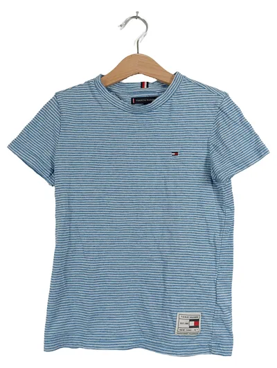 Tommy Hilfiger Kinder T-Shirt Gr. 122 blau weiß gestreift