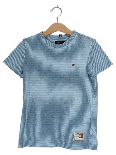 Tommy Hilfiger Kinder T-Shirt Gr. 122 blau weiß gestreift