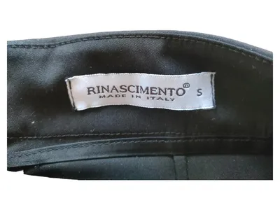 Rinascimento Bleistiftrock Damen Gr. S/36 Schwarz Elegant Italy