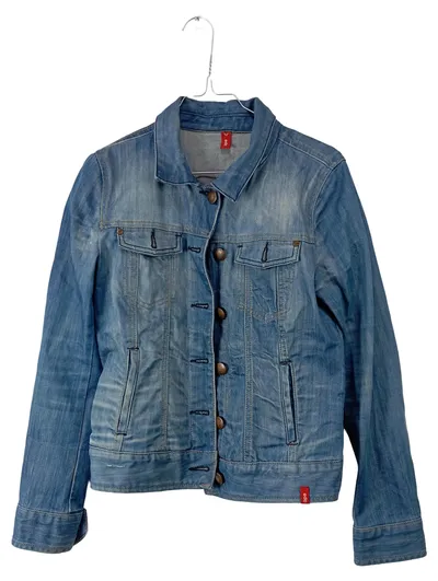 edc by Esprit Damen Jeansjacke Blau Gr. M 38 Baumwolle Casual Freizeit