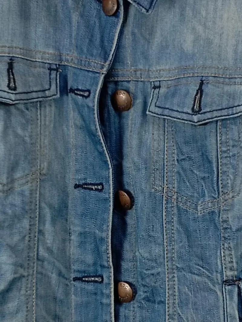 edc by Esprit Damen Jeansjacke Blau Gr. M 38 Baumwolle Casual Freizeit 3
