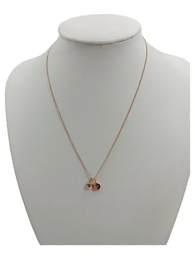Fossil Damen Halskette mit Anhänger Herz Roségold 46 cm Minimalistisch