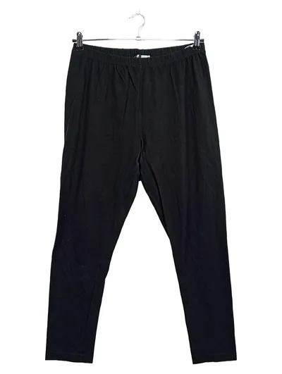 Ulla Popken Damen Jogginghose Schwarz Gr. 46/48 Baumwolle Stretch