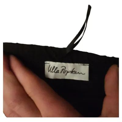 Ulla Popken Damen Jogginghose Schwarz Gr. 46/48 Baumwolle Stretch
