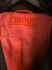 CINQUE Damen Wollmantel Gr. 38 Schwarz Trenchcoat Gürtel Klassisch 4