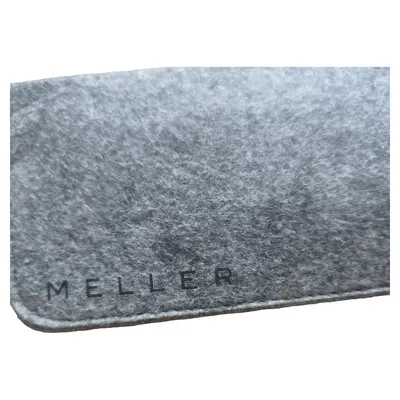 Meller Brillenetui Filz Grau Meliert Soft Case Etui