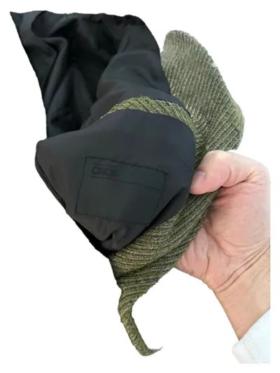 ASOS Herren Sakko Tweed Optik Oliv Gr. 46 Fischgrät Business Blazer