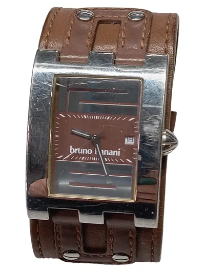 Bruno Banani Damen Armbanduhr Leder Braun Casual Alltag 4cm Zifferblatt