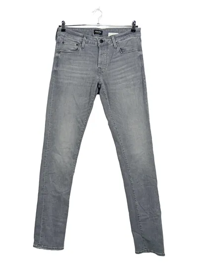 Jack & Jones Herren Jeans Hose Regular Fit Grau W32/L36 Denim