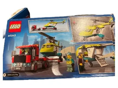 LEGO City 60343 Rettungshubschrauber-Transport Bauset NEU