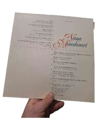 Nana Mouskouri AMIGA Vinyl Schlager Pop DDR LP 8 55 669