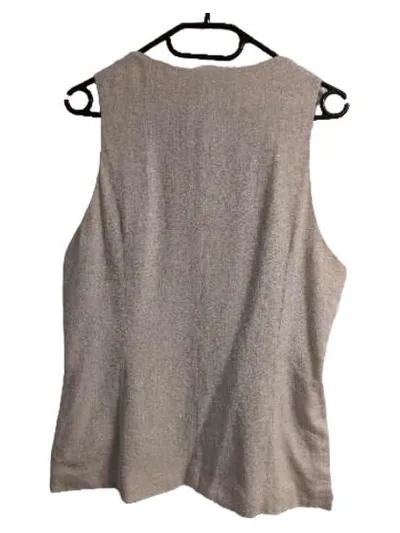 ASOS Anzugweste Damen Beige Gr. 40 Business Viskose Ärmellos Klassisch