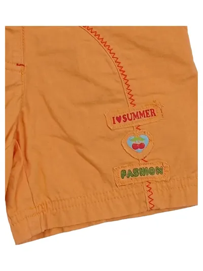 CENTOR Kinder Shorts Sommerhose Freizeit Orange Gr. 98 na 104