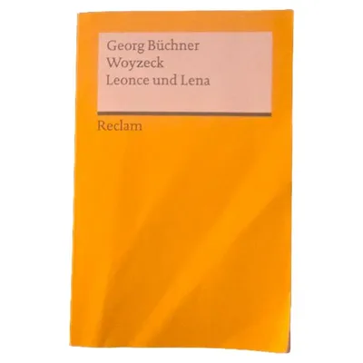 Georg Büchner Woyzeck Leonce und Lena Reclam Taschenbuch Drama