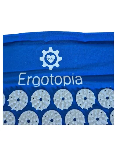 Ergotopia Akupressurmatte mit Nackenkissen Blau Massagematte Set