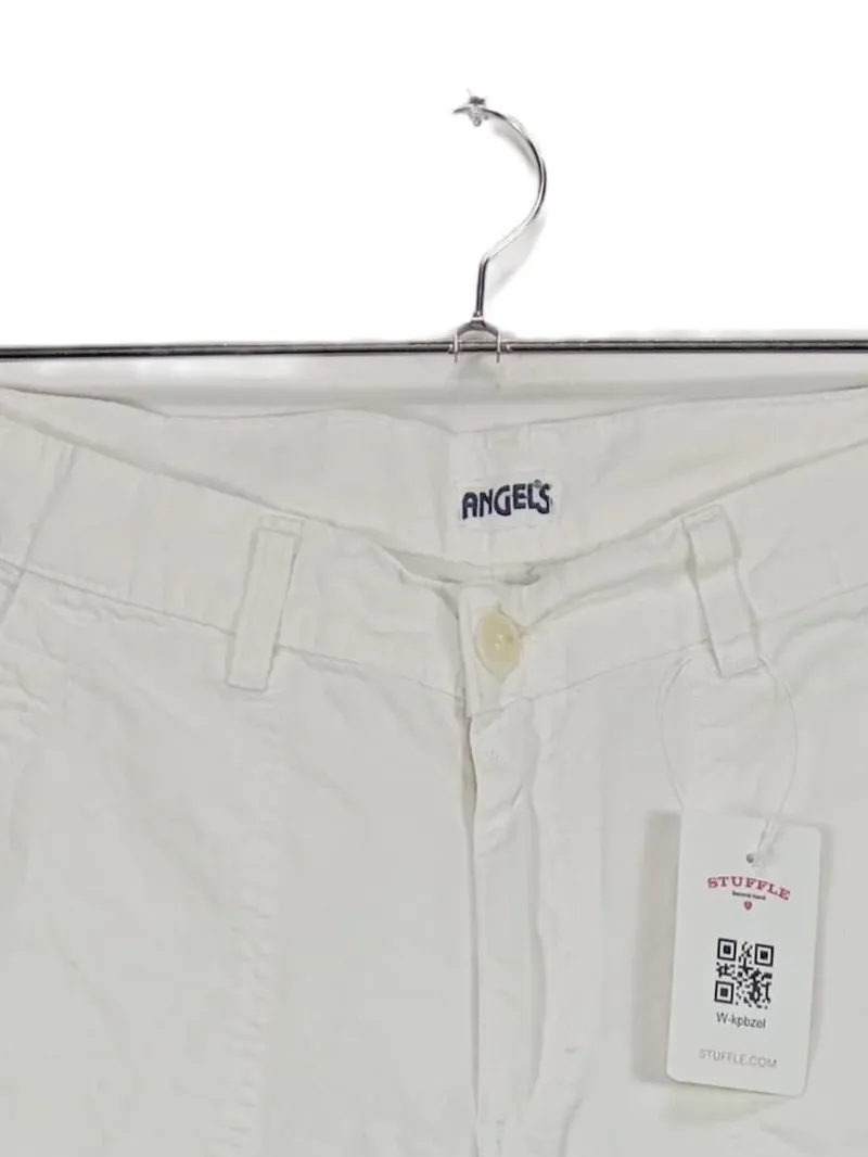 Angels Damen Stoffhose Weiß Baumwolle Gr. 38 W29 Casual Freizeit Hose 2