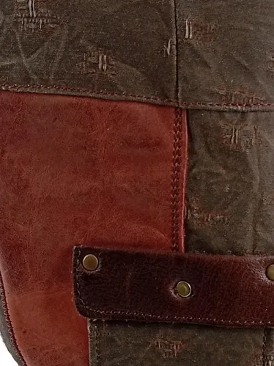 DKODE Damen Stiefel Leder Vintage Strukturmuster Mehrfarbig Gr. 38