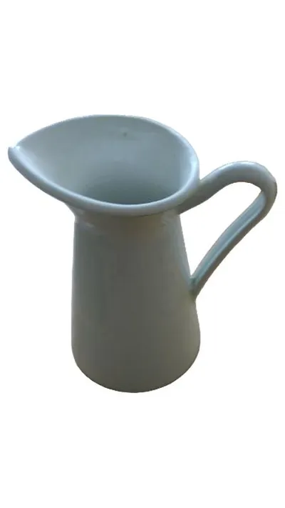 IKEA Teekanne Keramik Weiß 21cm Minimalistisch Uni Gebraucht