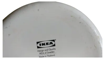 IKEA Teekanne Keramik Weiß 21cm Minimalistisch Uni Gebraucht