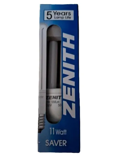 Zenith Saver Energiesparlampe E14 11W 550lm 5 Jahre Lebensdauer Weiß