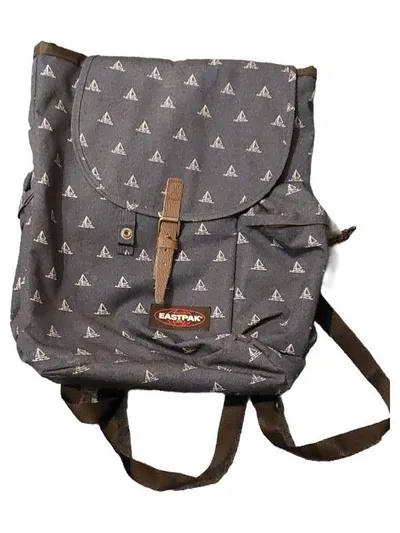 Eastpak Rucksack Blau Tiermotiv Maritim Freizeit Lederdetails M