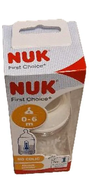 NUK First Choice+ Trinksauger No Colic 0-6 Monate Silikon Größe S