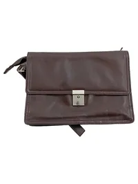 PICARD Leder Aktentasche Herren Braun Business Dokumentenmappe 24x16cm 1