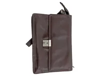 PICARD Leder Aktentasche Herren Braun Business Dokumentenmappe 24x16cm 3