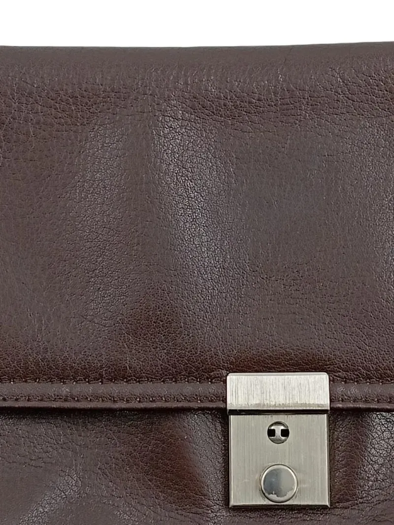 PICARD Leder Aktentasche Herren Braun Business Dokumentenmappe 24x16cm 4