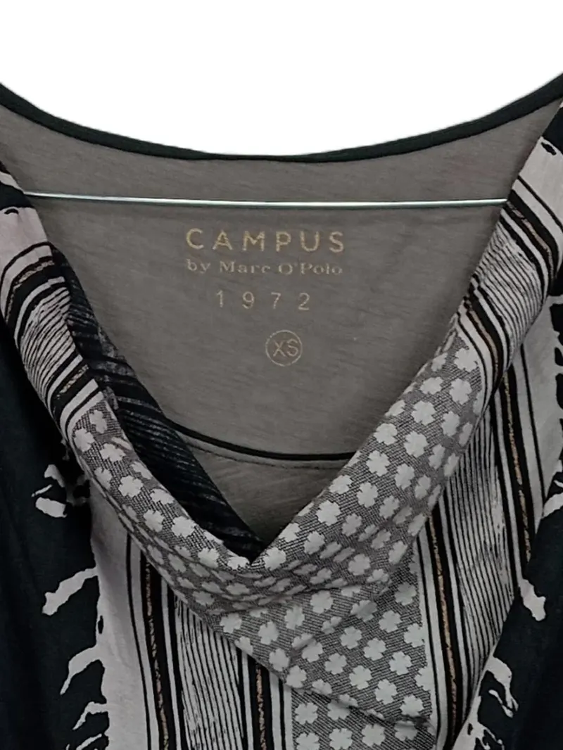 Campus by Marc O'Polo Damen Ethno Pullover Ärmellos Grau Gr. XS 3