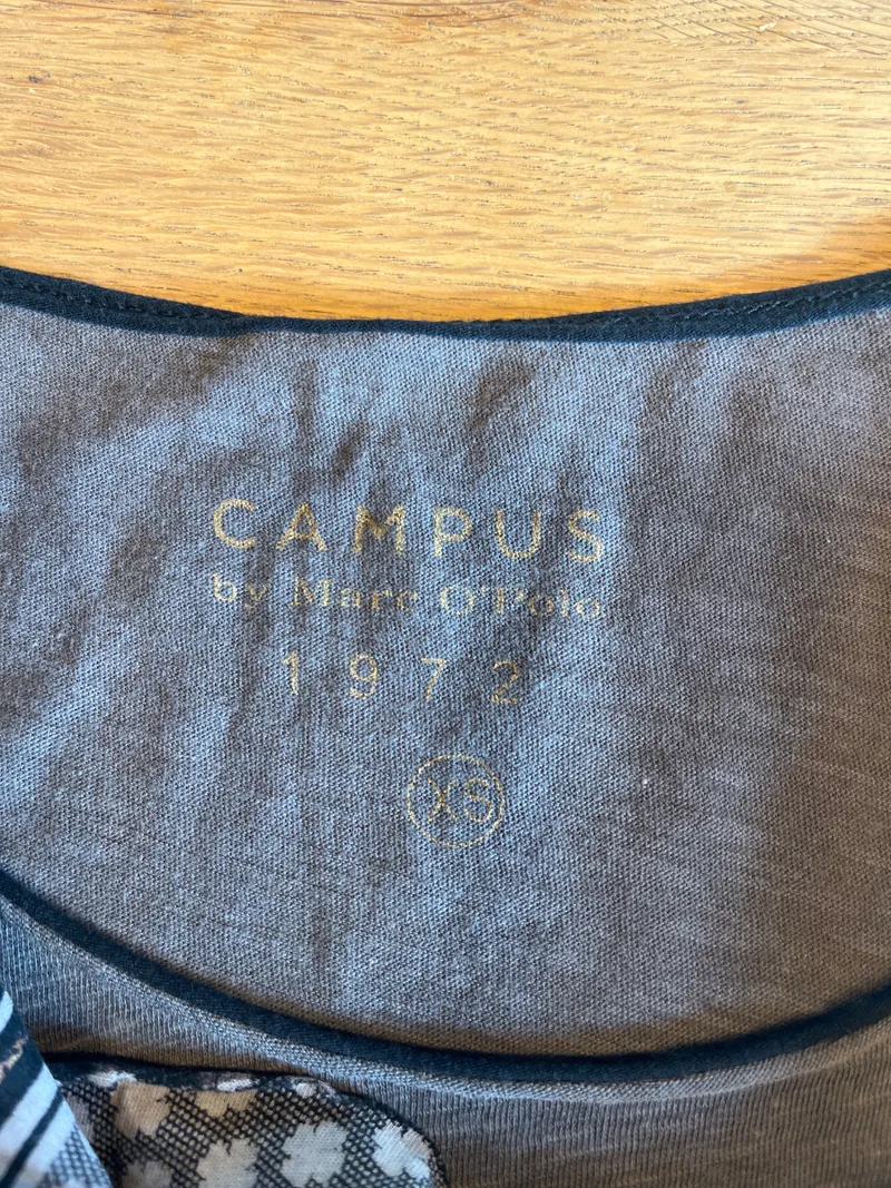 Campus by Marc O'Polo Damen Ethno Pullover Ärmellos Grau Gr. XS 5
