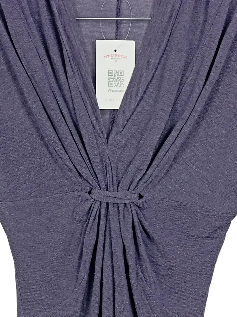 Ana Alcazar Damen Bluse Lila Gr. 36/S Elegant Raffung Business Viskose 2