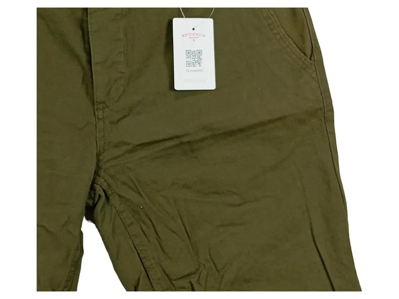 Collezione Herren Chino Shorts Oliv Gr. L W33 Baumwolle Bermuda 3