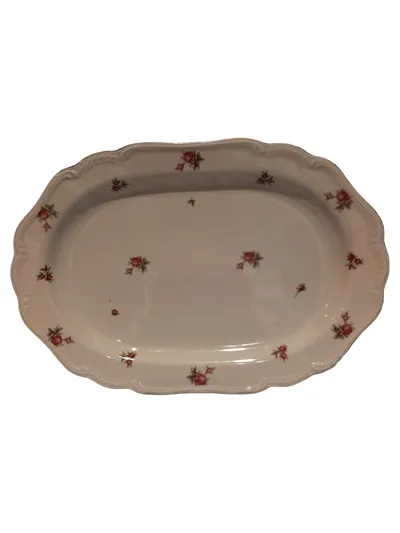 PMR Bavaria Jaeger & Co Servierplatte Porzellan Rosenmuster 34x23cm
